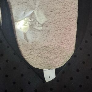 Align Black Polka flocked tank NWT (2)